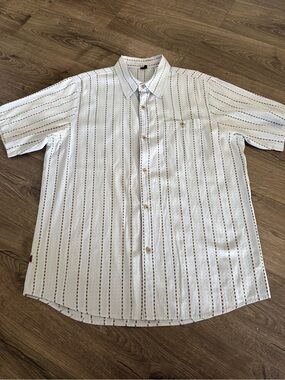 RUSTY MENS blue button up XL